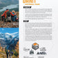 Topographic overview page from the Backroad Maps Canadian Rockies Backroad Mapbook 5th Edition showing regional map coverage and mapbook grid for Alberta and British Columbia.