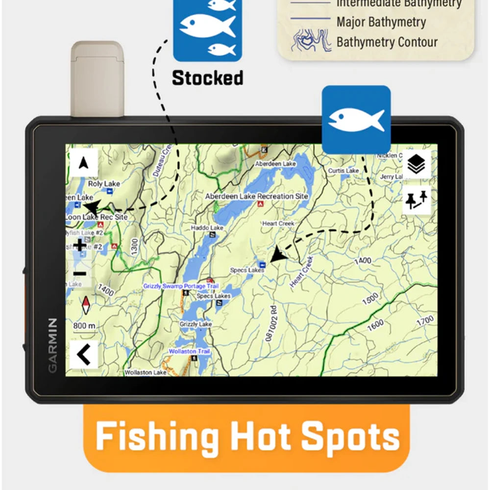 backroad maps fishing hot spots stocked lakes gps bc alberta