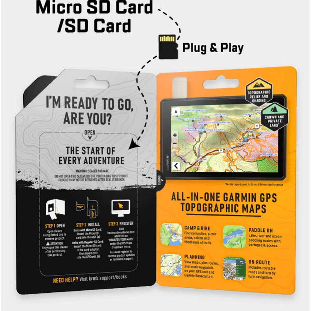 backroad maps gps micro sd installation guide garmin topographic maps