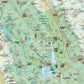 Backroad Maps Peter Lougheed Provincial Park Alberta park map detailed map section showing trails, lakes, terrain and recreation areas in Kananaskis Country.