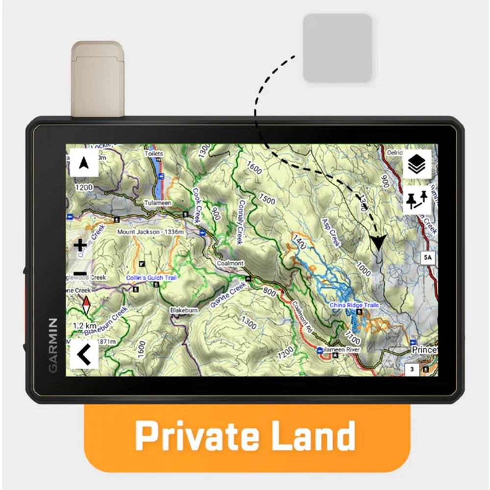 backroad maps private land boundaries gps topographic