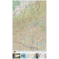 Backroad Maps Red Deer to Nordegg Alberta destination map full destination map showing highways, terrain, recreation areas and travel routes.