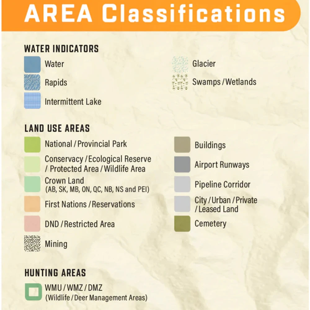 backroad maps road types legend forestry highways