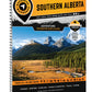 Backroad Maps Southern Alberta Backroad Mapbook cover, off-road topographic atlas for camping, fishing, hiking and crown land navigation in Alberta.