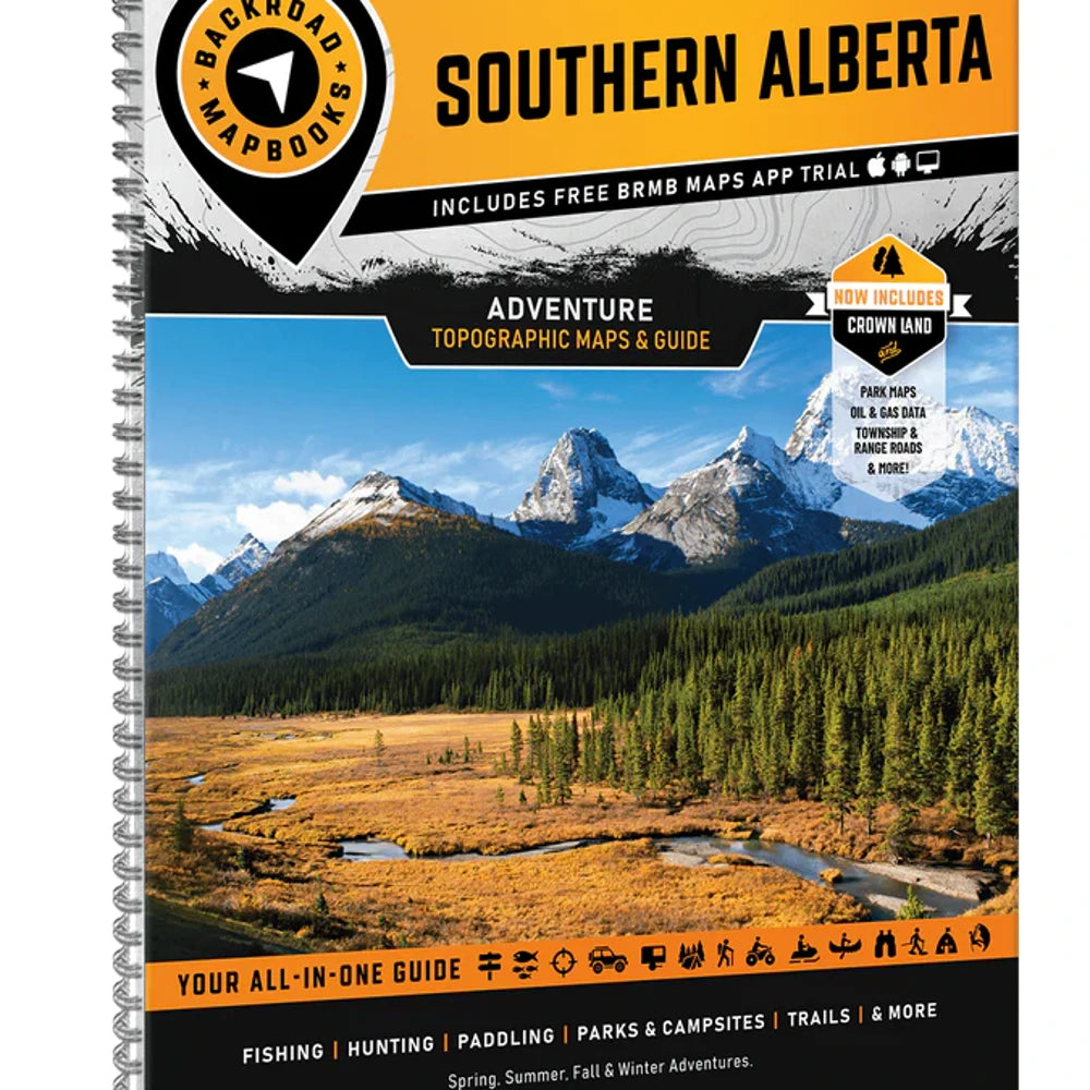 Mapbook Detailed Southern Alberta Backcountry Maps – Detailed Adventure Map Book – Craze ...