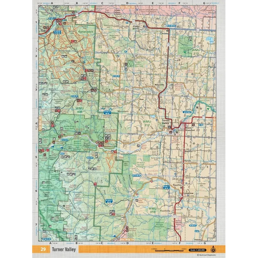 Mapbook Detailed Southern Alberta Backcountry Maps – Backroad Mapbook Guide – Craze Outdoors