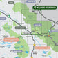 Backroad Maps Willmore Wilderness Provincial Park Alberta park map regional overview map showing backcountry trails, terrain, rivers and wilderness recreation areas.