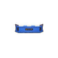 Benchmade 20 degree guided hone tool front view with blue grip and ceramic rods