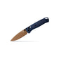 Benchmade 535FE-05 Bugout folding knife open angled view showing blade and handle.
