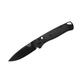 Benchmade Bugout CF-Elite drop point knife angled view with black blade and lightweight handle