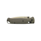 Benchmade Bugout dark olive drop-point knife closed side view