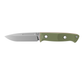 Benchmade Bushcrafter OD Green fixed blade knife drop point full tang outdoor knife side profile