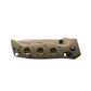 Benchmade Mini Adamas OD Green drop-point folding knife closed clip-side view