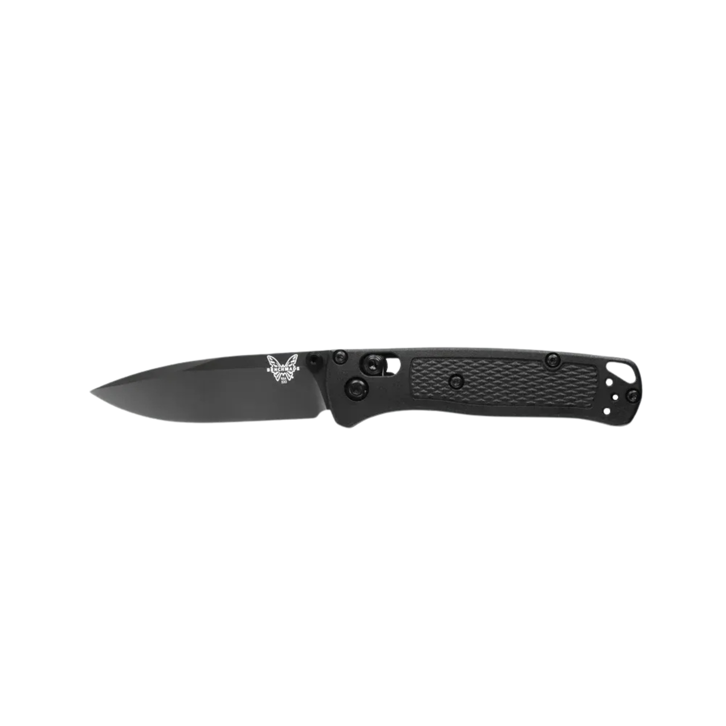 Benchmade Mini Bugout CF Elite knife open right view