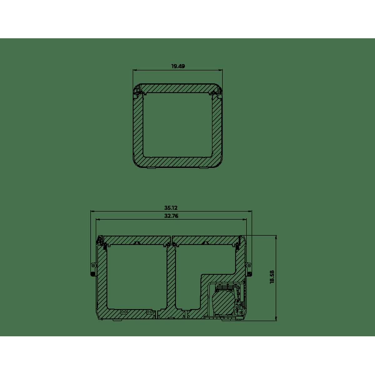 Dometic CFX3 75 Powered Cooler Dual Zone