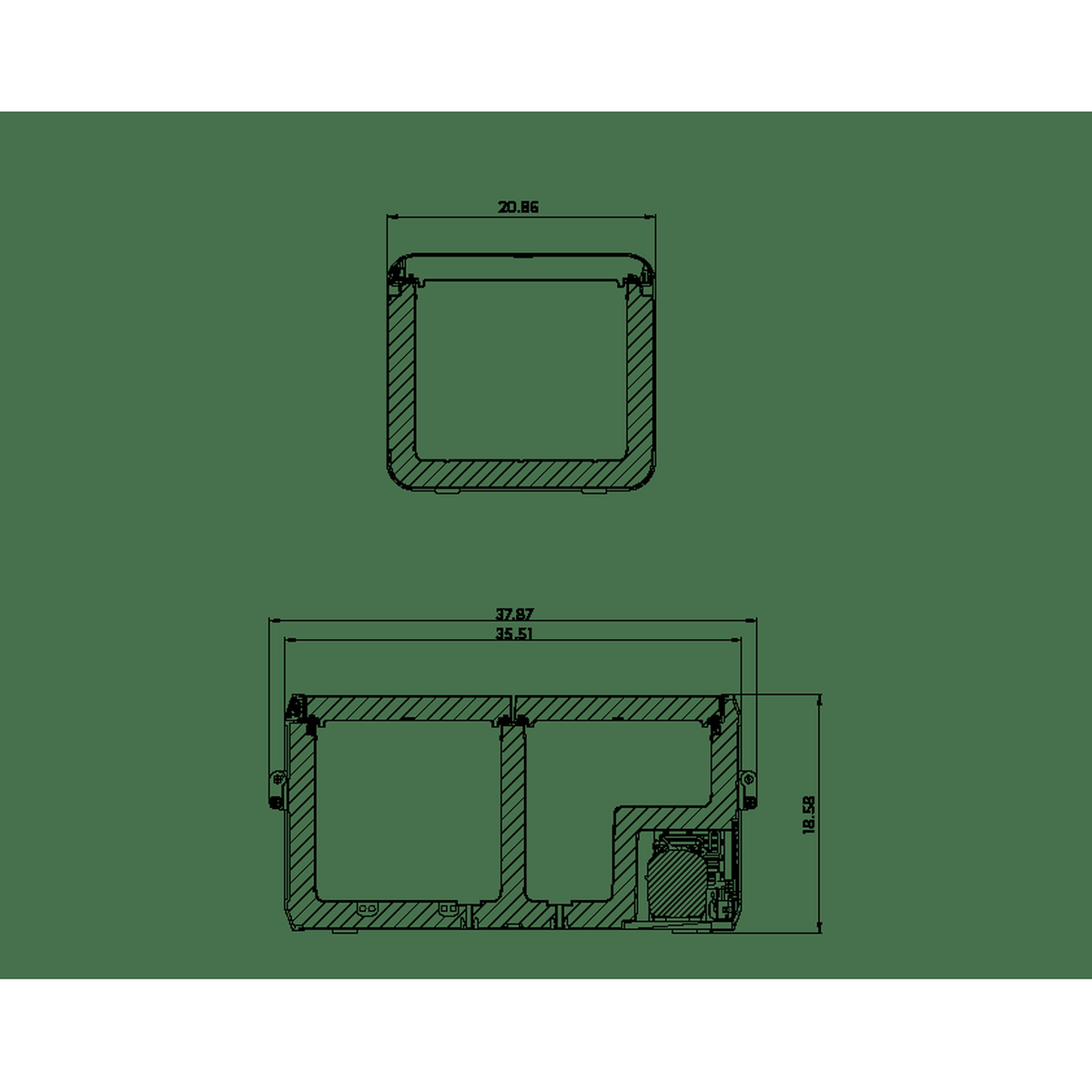 Dometic CFX3 95 Powered Cooler Dual Zone