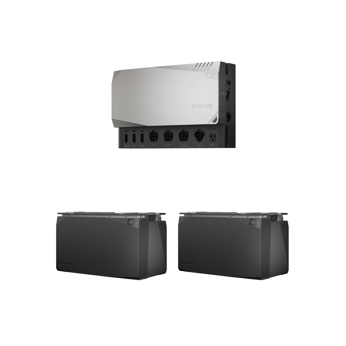 EcoFlow 10kWh Power Kit front view get set kit showing system components.