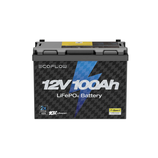 EcoFlow 12V 100Ah LiFePO4 Battery front view view