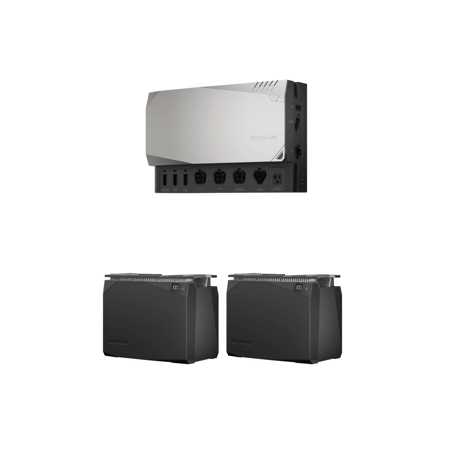 EcoFlow 4kWh Power Kit front view get set kit view showing system components.