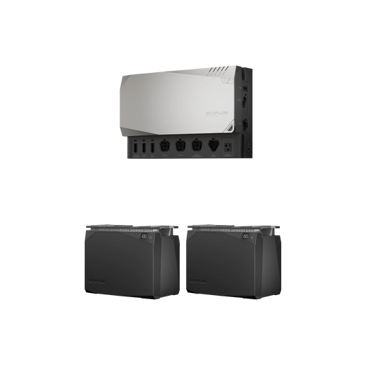 EcoFlow 4kWh Power Kit front view get set kit view showing system components.
