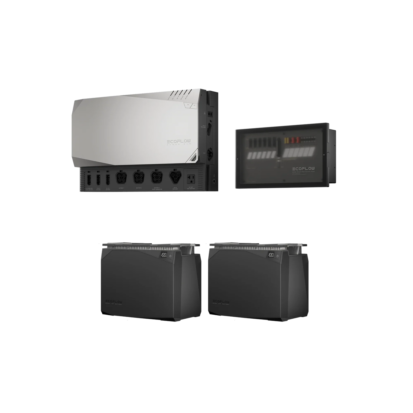 EcoFlow 4kWh Power Kit front view prepared kit view showing system components.