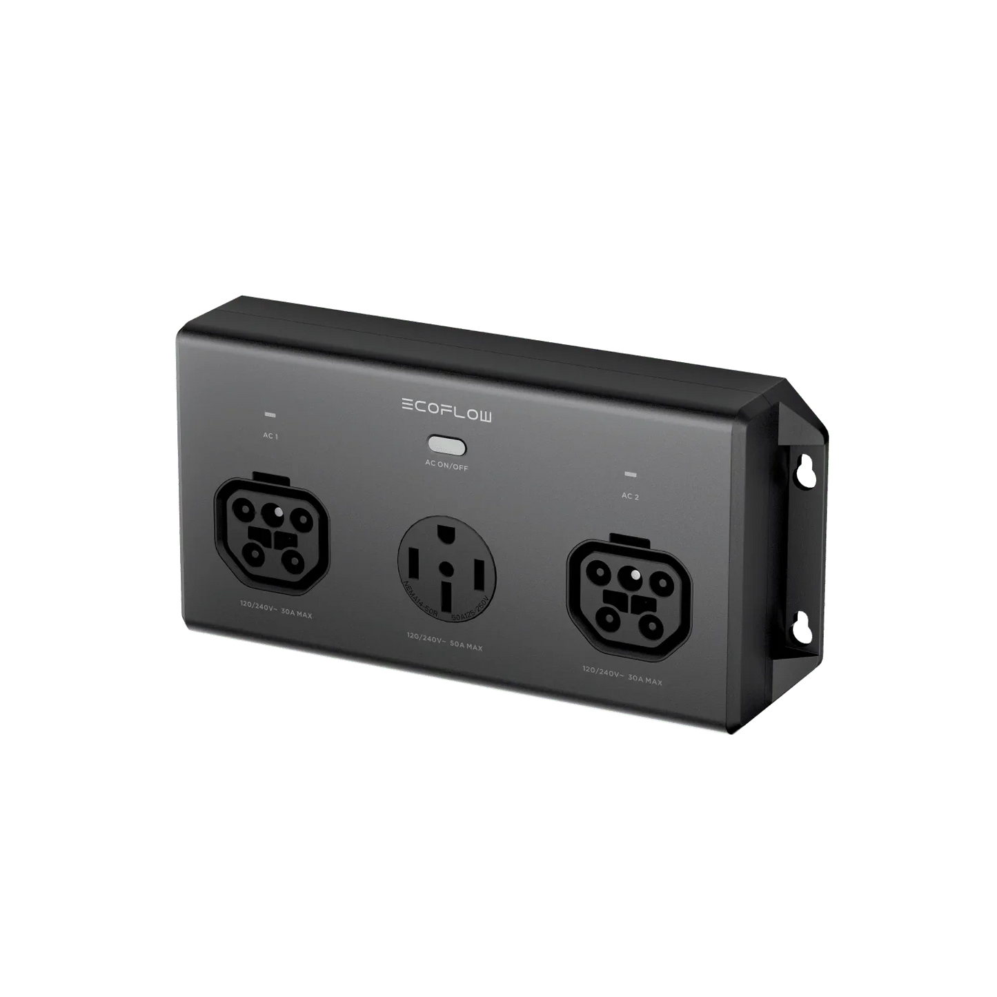 EcoFlow 50 Amp Hub angled panel view
