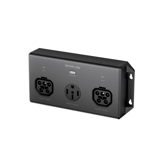 EcoFlow 50 Amp Hub angled panel view