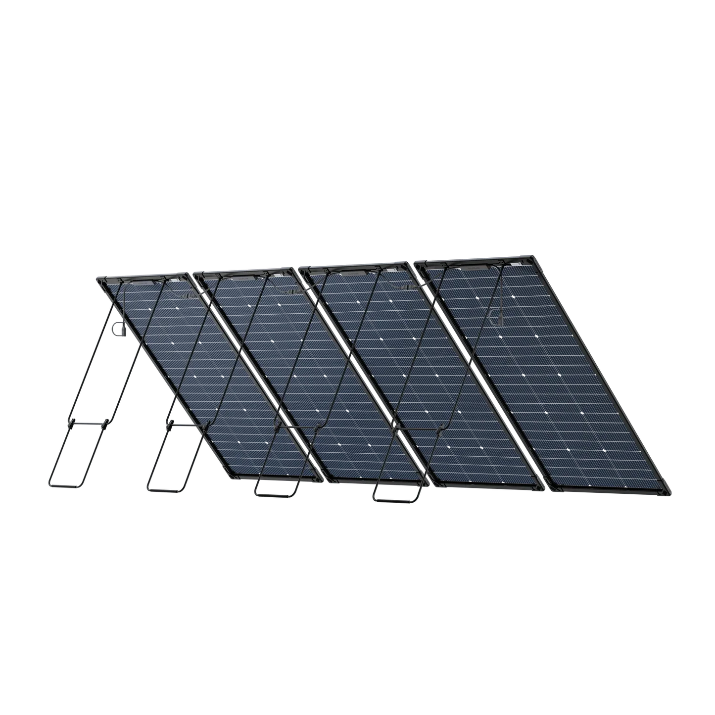 EcoFlow 500W Solar Kit rear view 4 panel array angled