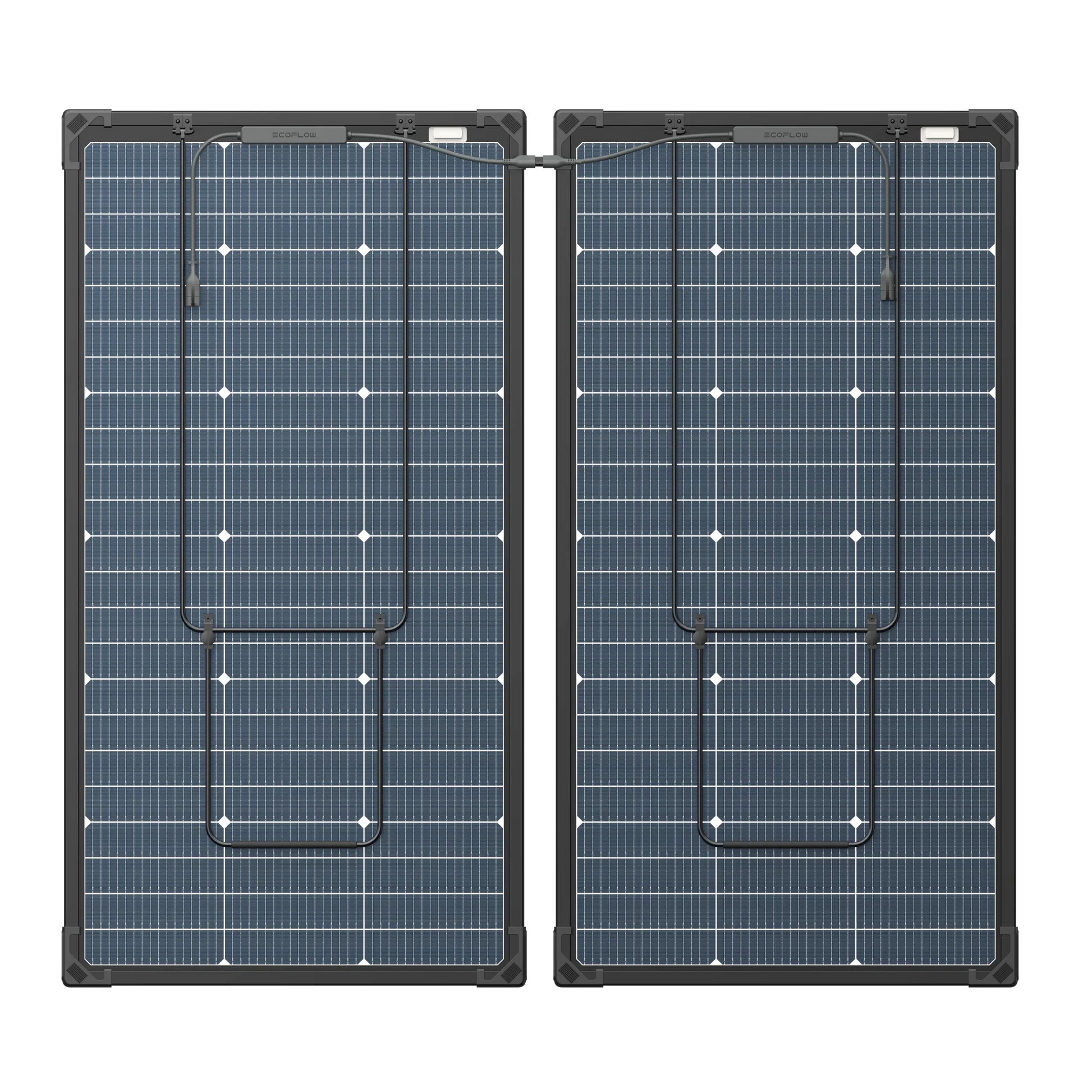EcoFlow 500W Solar Kit rear view double