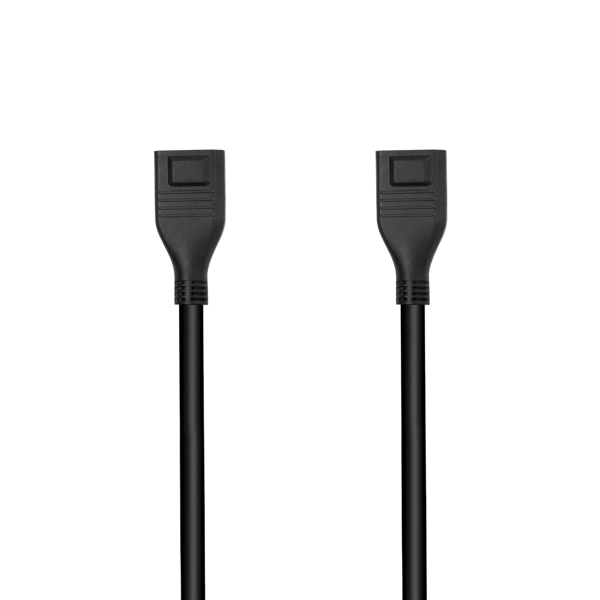 EcoFlow Extra Battery Cable dual connector front view showing matching plug ends.