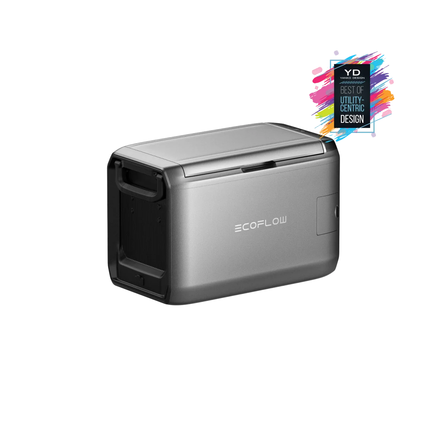 EcoFlow Glacier 35L portable electric cooler angled front view