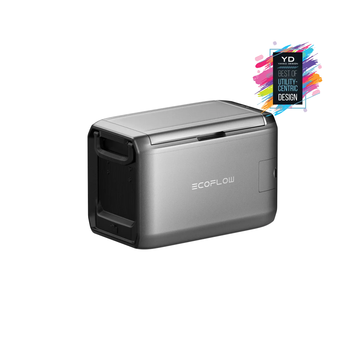 EcoFlow Glacier 35L portable electric cooler angled front view