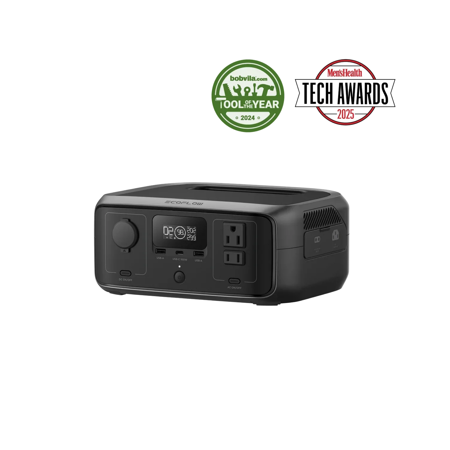 EcoFlow River 3 portable power station feature badges