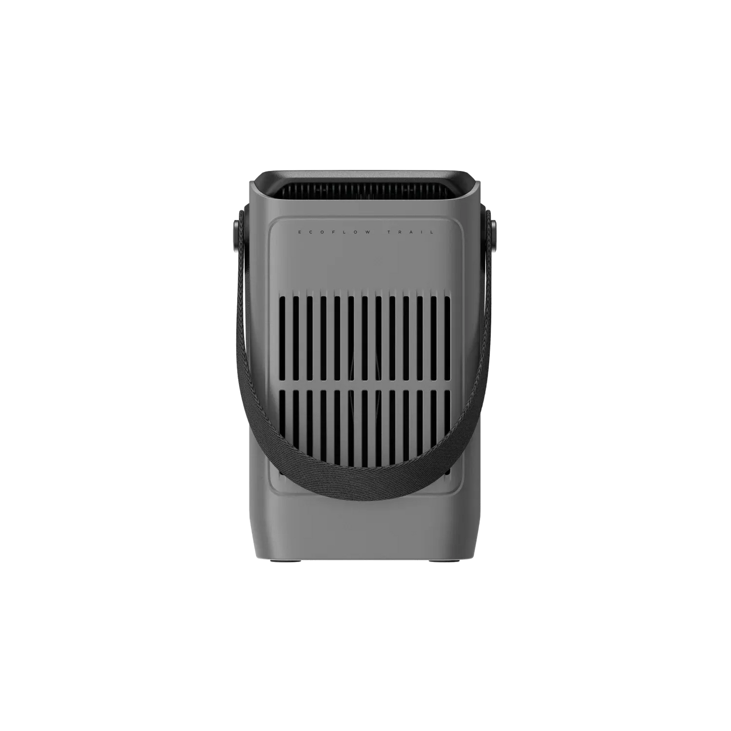 EcoFlow Trail 300 DC rear view showing cooling vents and strap