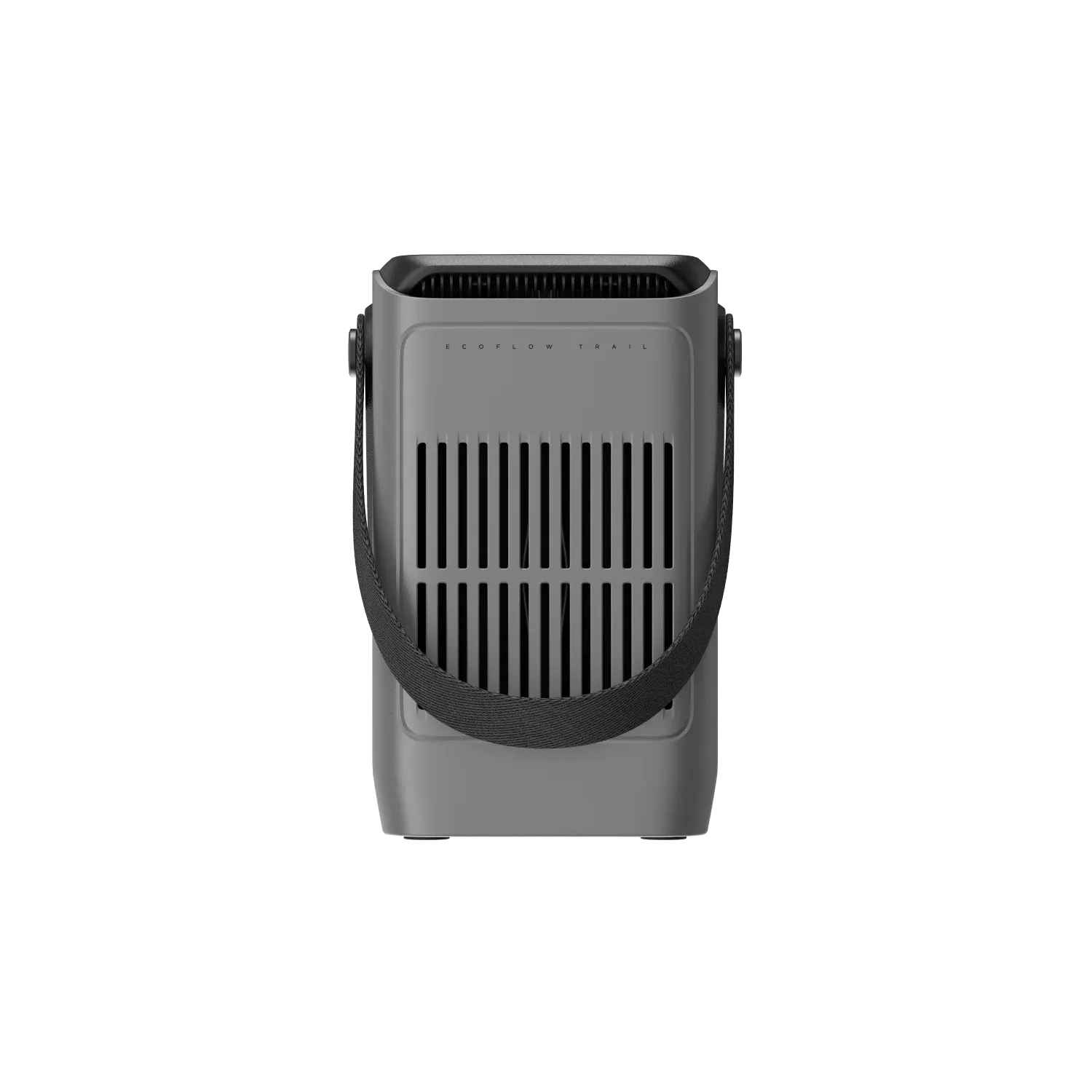 EcoFlow Trail 300 DC rear view showing cooling vents and strap