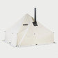 Esker Classic 10x10 winter tent with stove pipe on white background