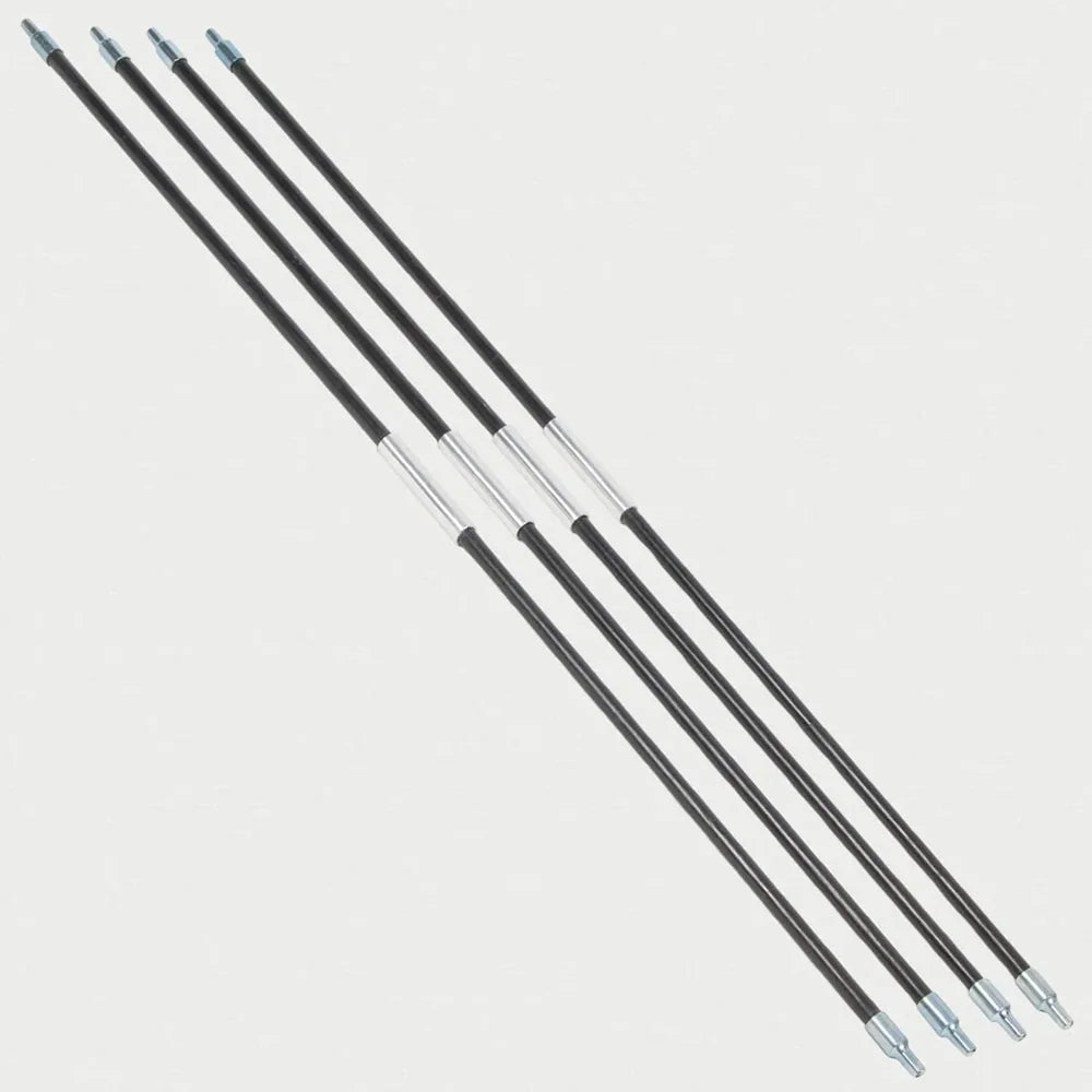 Esker Multi 10x10 black corner poles, set of 4, laid diagonally