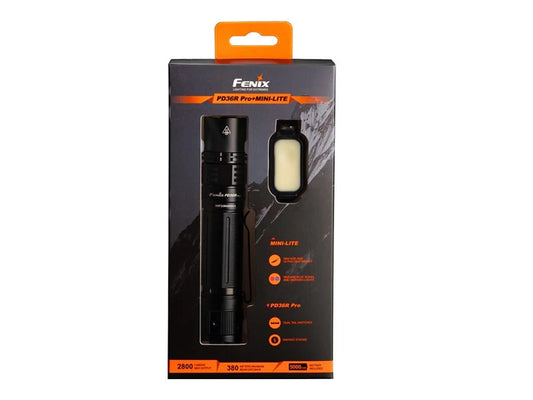 Fenix PD36R Pro + Free E03 V2.0 Mini Light Gift Set