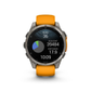 Garmin fēnix 8 AMOLED GPS watch activity summary with runs distance descent and performance stats