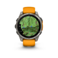 Garmin fēnix 8 47mm AMOLED GPS watch showing topographic map navigation and outdoor tracking