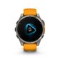 Garmin fēnix 8 AMOLED smartwatch voice assistant microphone feature screen with smart control interface