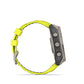 Side profile of Garmin fēnix 8 Solar 47mm titanium case highlighting control buttons and rugged design