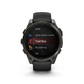 Garmin fēnix 8 smartwatch activity modes menu with trail run MTB ski and swim options on AMOLED display
