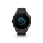 Garmin fēnix 8 AMOLED smartwatch voice assistant microphone feature interface on carbon gray titanium case
