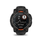 Garmin Instinct 3 smartwatch heart rate graph showing recent activity data
