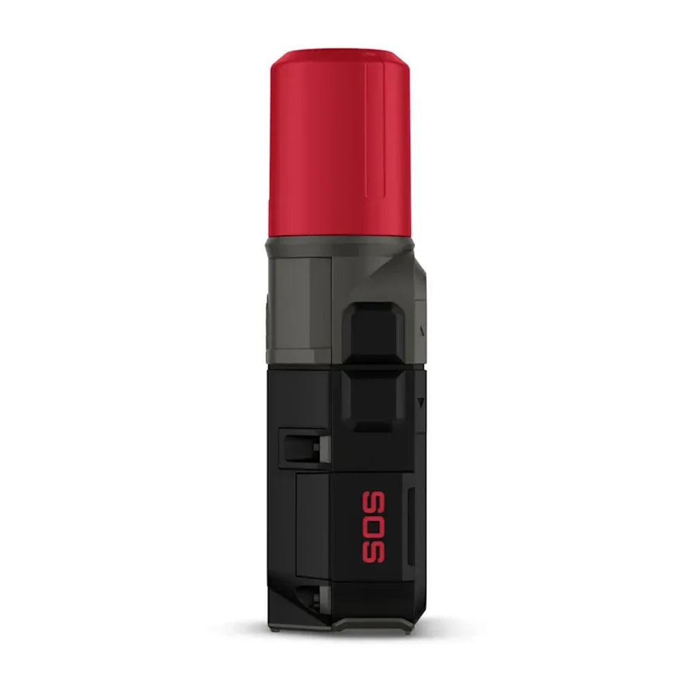 Garmin Mini 3 Plus communicator side profile with SOS button