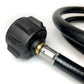 Ignik Adapter Hose connector side view showing hose and fitting assembly