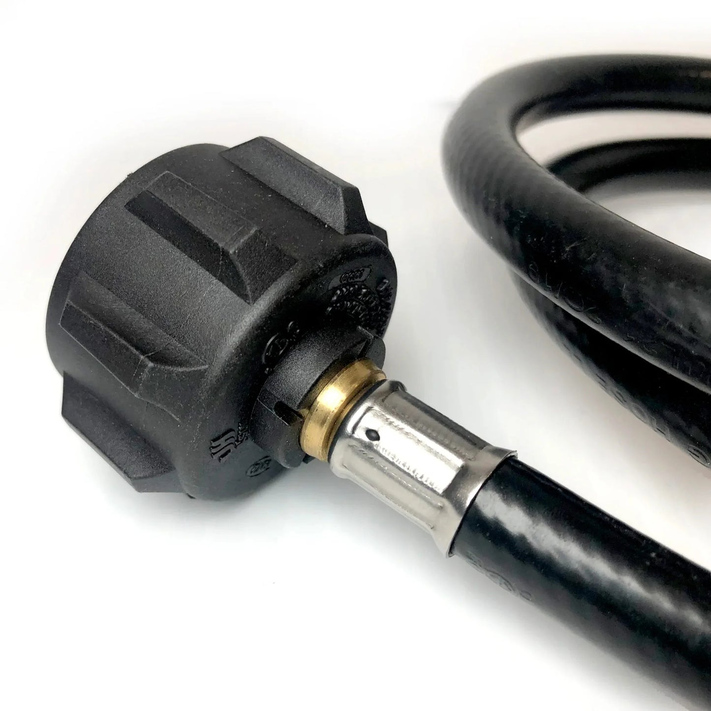 Ignik Adapter Hose connector side view showing hose and fitting assembly