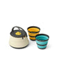 Sea to Summit Frontier UL Collapsible Kettle Cook Set Multi [2P] [3 Piece] [1] x Kettle 1.1L [2] x Cups