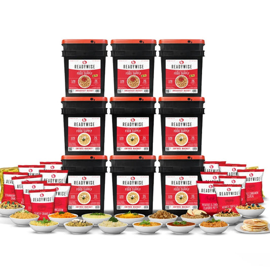 ReadyWise 1080-Serving Freeze-Dried Emergency Food Kit